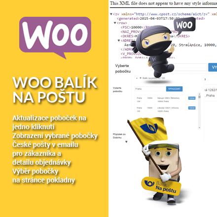 Aktualizace pluginu Woo Balík na poštu na verzi 1.0.9