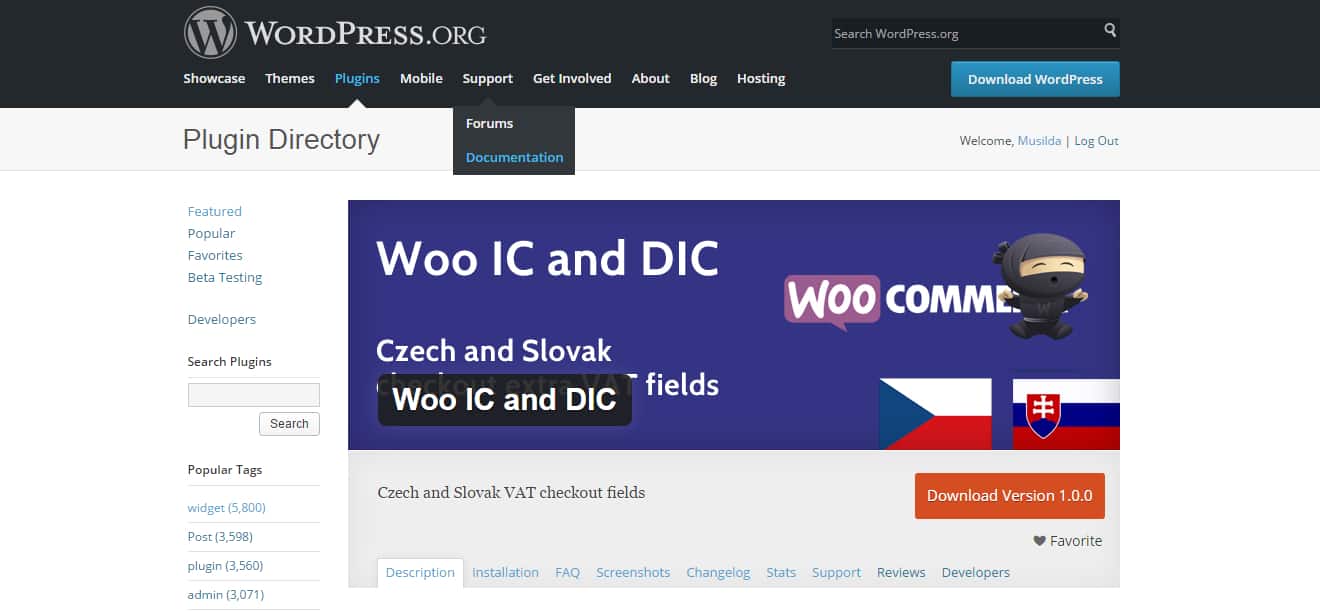 Aktualizace pluginu Woo IČ a&nbsp;DIČ na verzi 1.1.3