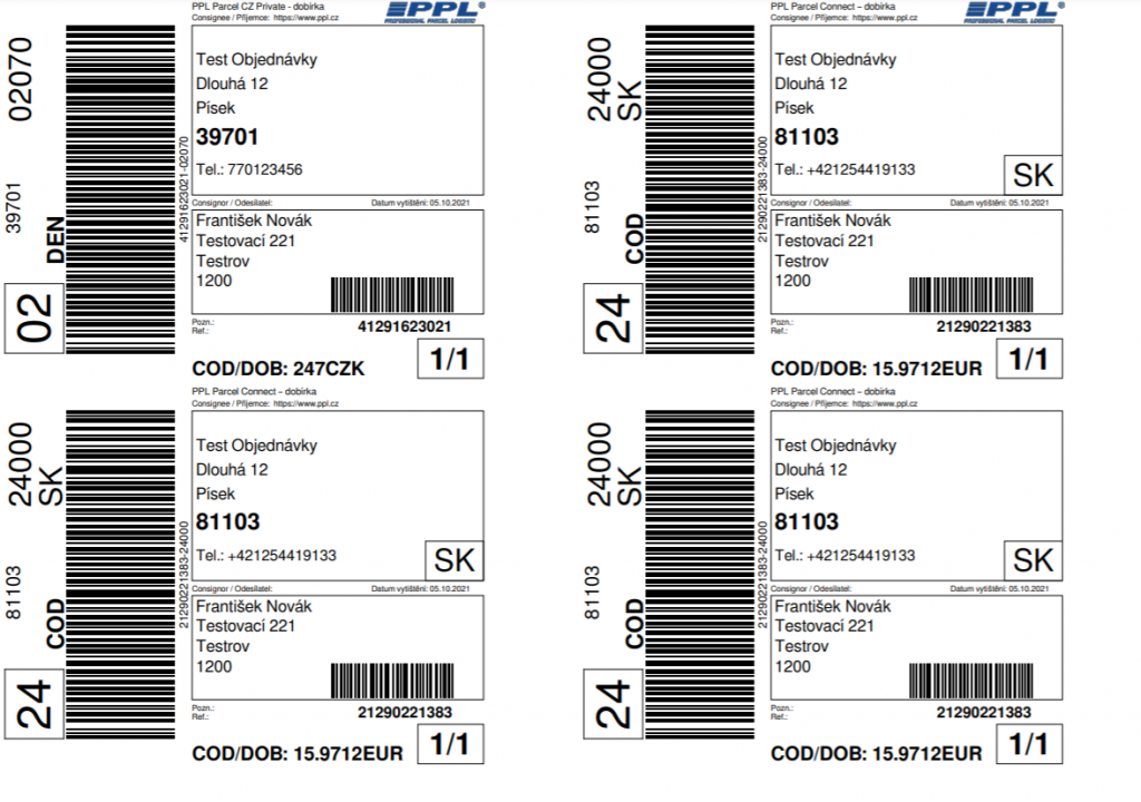 Toret PPL - Hromadný tisk štítků A4