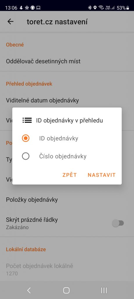 Toret WooCommerce Manager - Nastavení ID objednávky