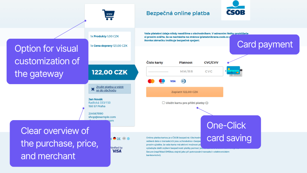 Plugin Toret ČSOB for WooCommerce - payment gateway