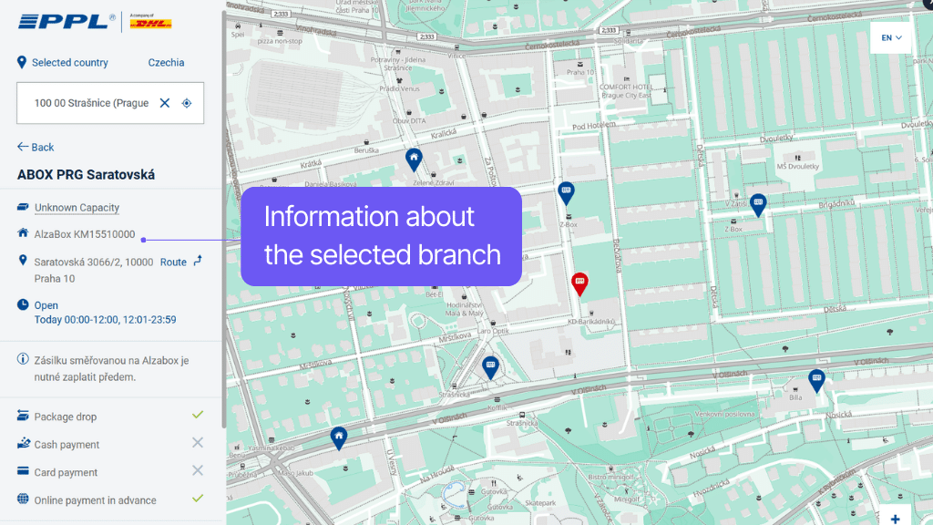 Toret PPL for WooCommerce Plugin - map widget for branch selection (2)