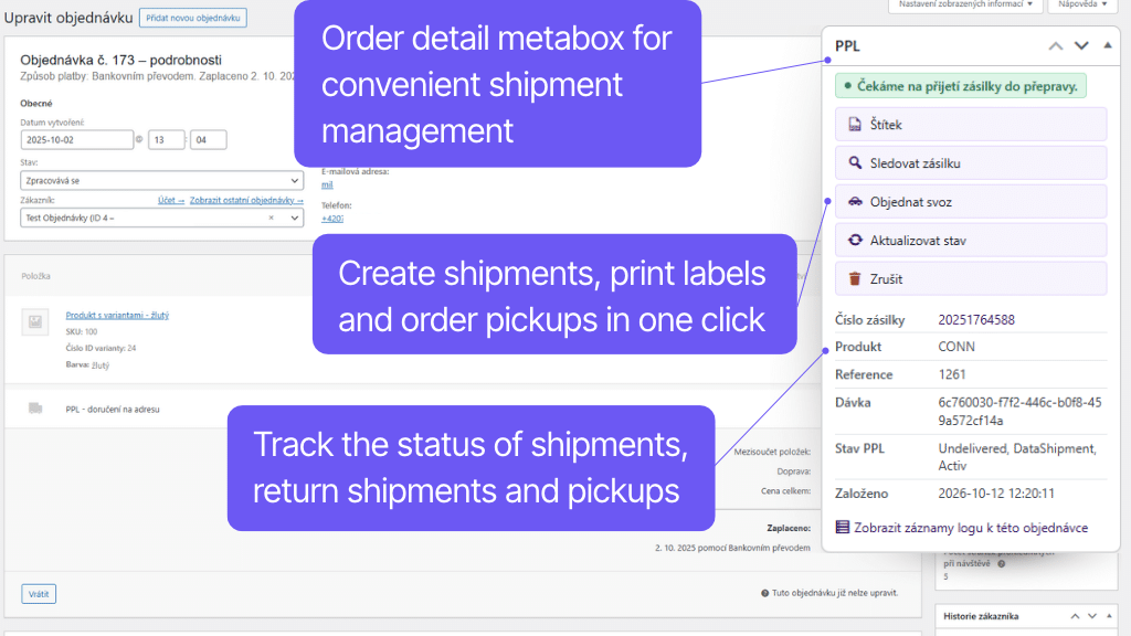 Toret PPL for WooCommerce Plugin - order management (2)