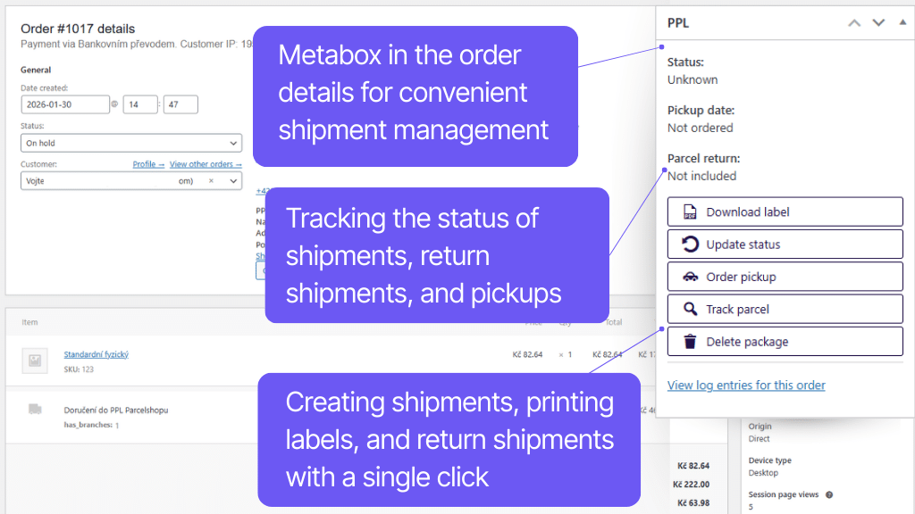 Toret PPL for WooCommerce Plugin - order management (2)