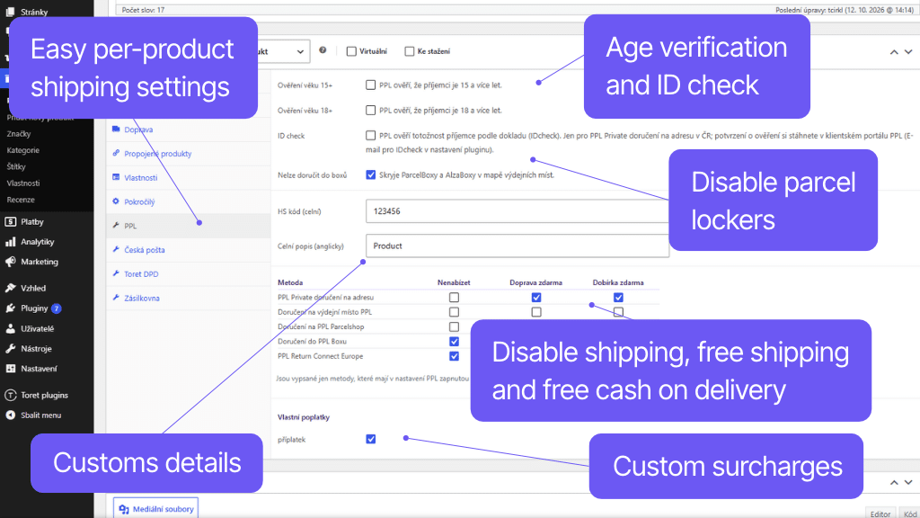 Toret PPL for WooCommerce Plugin - shipping settings (2)