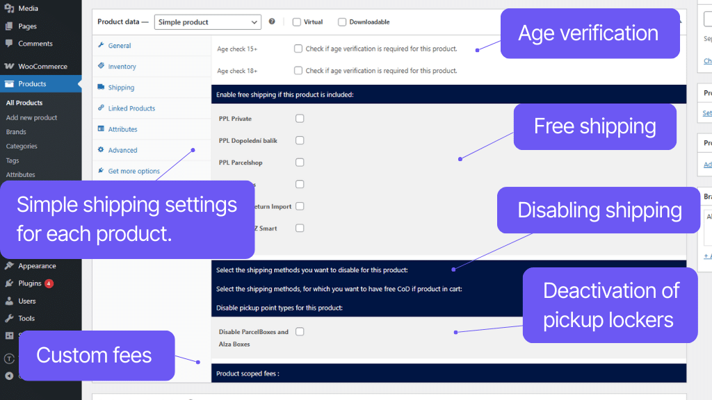 Toret PPL for WooCommerce Plugin - shipping settings (2)