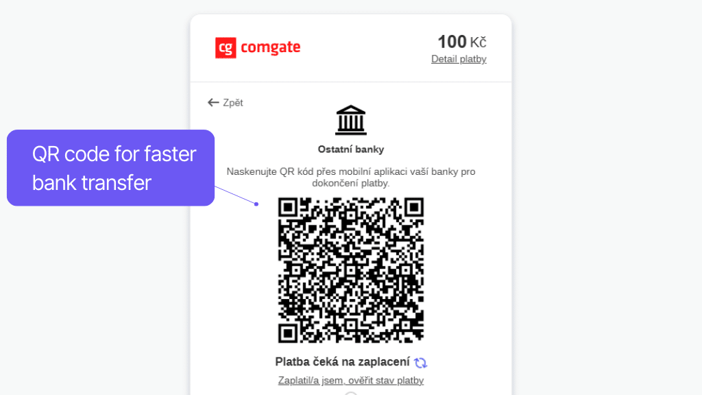 Comgate Payment Gateway for WooCommerce - QR transfer