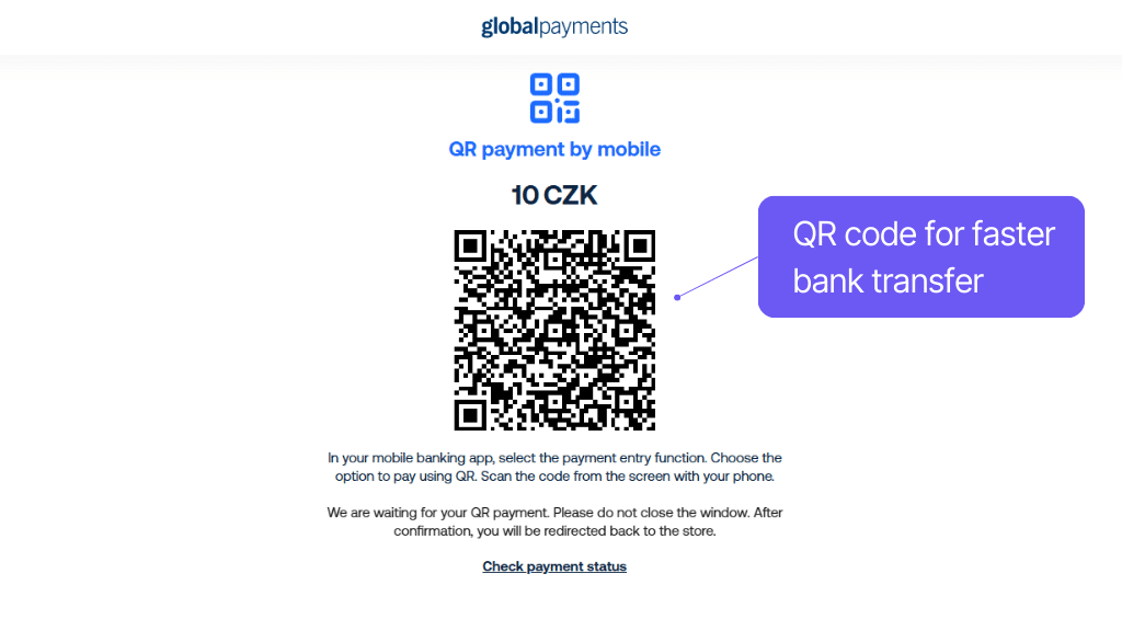 Plugin Toret GP webpay for WooCommerce - QR payments