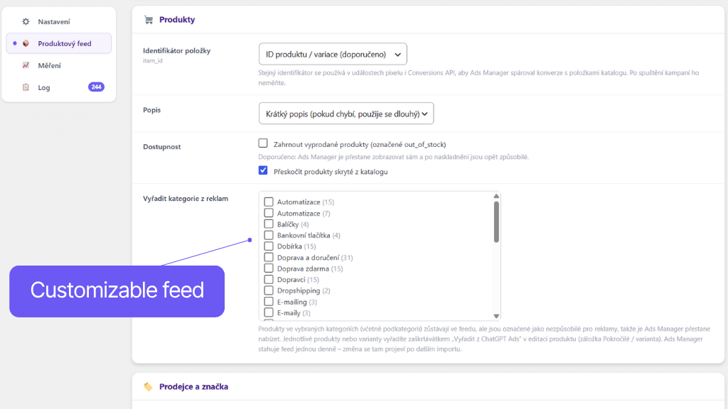 Toret Ads for AI - customising the product feed for Open AI Ads